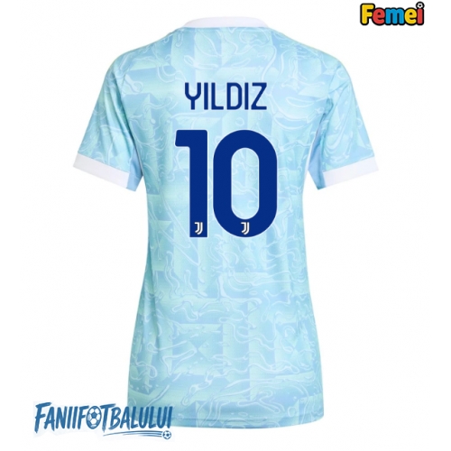 Juventus Kenan Yildiz #10 Tricou Fotbal Replică 2025-26 Femei Deplasare Juventus Kenan Yildiz #10 Tricou Fotbal Replică 2025-26 Femei Deplasare